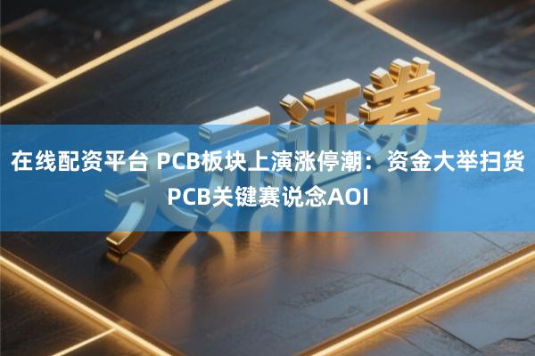 在线配资平台 PCB板块上演涨停潮：资金大举扫货PCB关键赛说念AOI